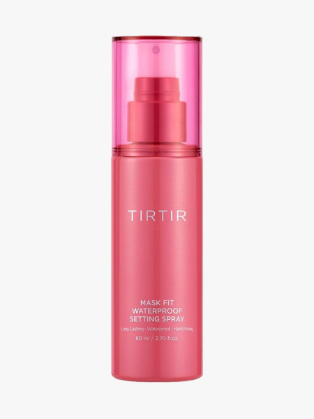 Tirtir Mask Fit Waterproof Setting Spray in branded component on a light gray background