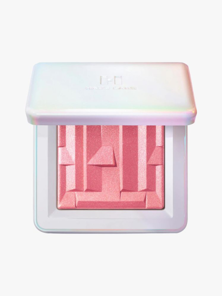 Haus Labs Bio-Radiant Gel-Powder Illuminating Highlighter in branded component on a light gray background