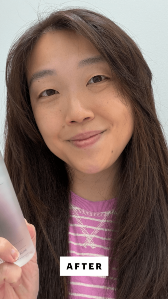 Lee after applying the Biodance Skin Refining Mild PHA Toner with 8 PHA for Gentle Exfoliation